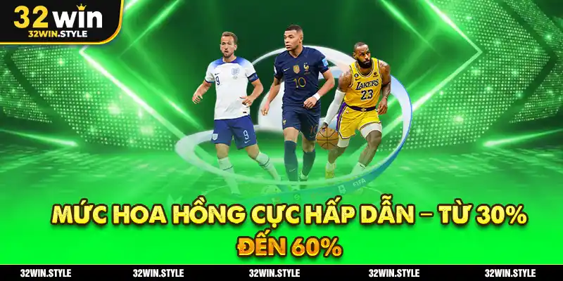 Mức Hoa Hồng Cực Hấp Dẫn – Từ 30% Đến 60%